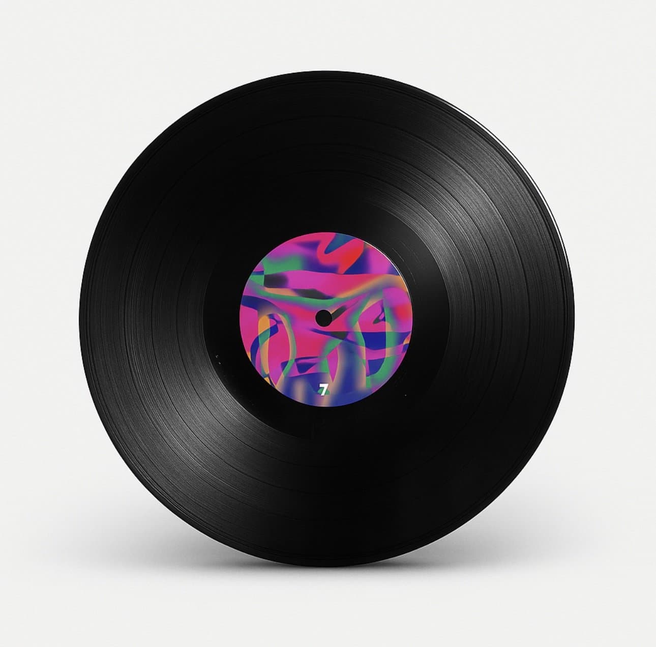 Record with pink label
