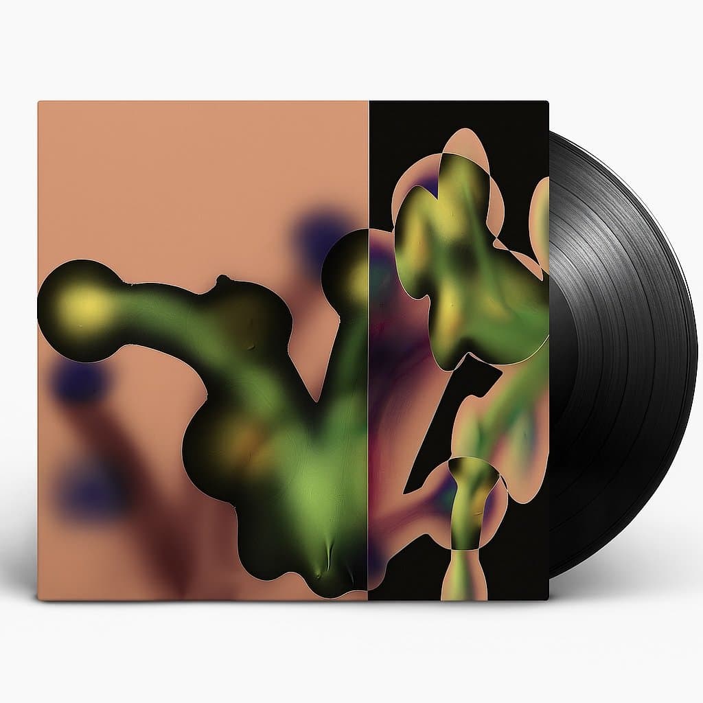 Sleeve mockup of the peach artwork