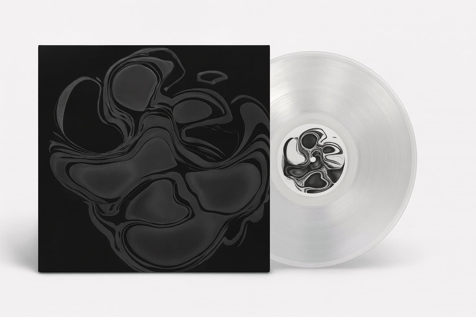 Black sleeve with clear vinyl