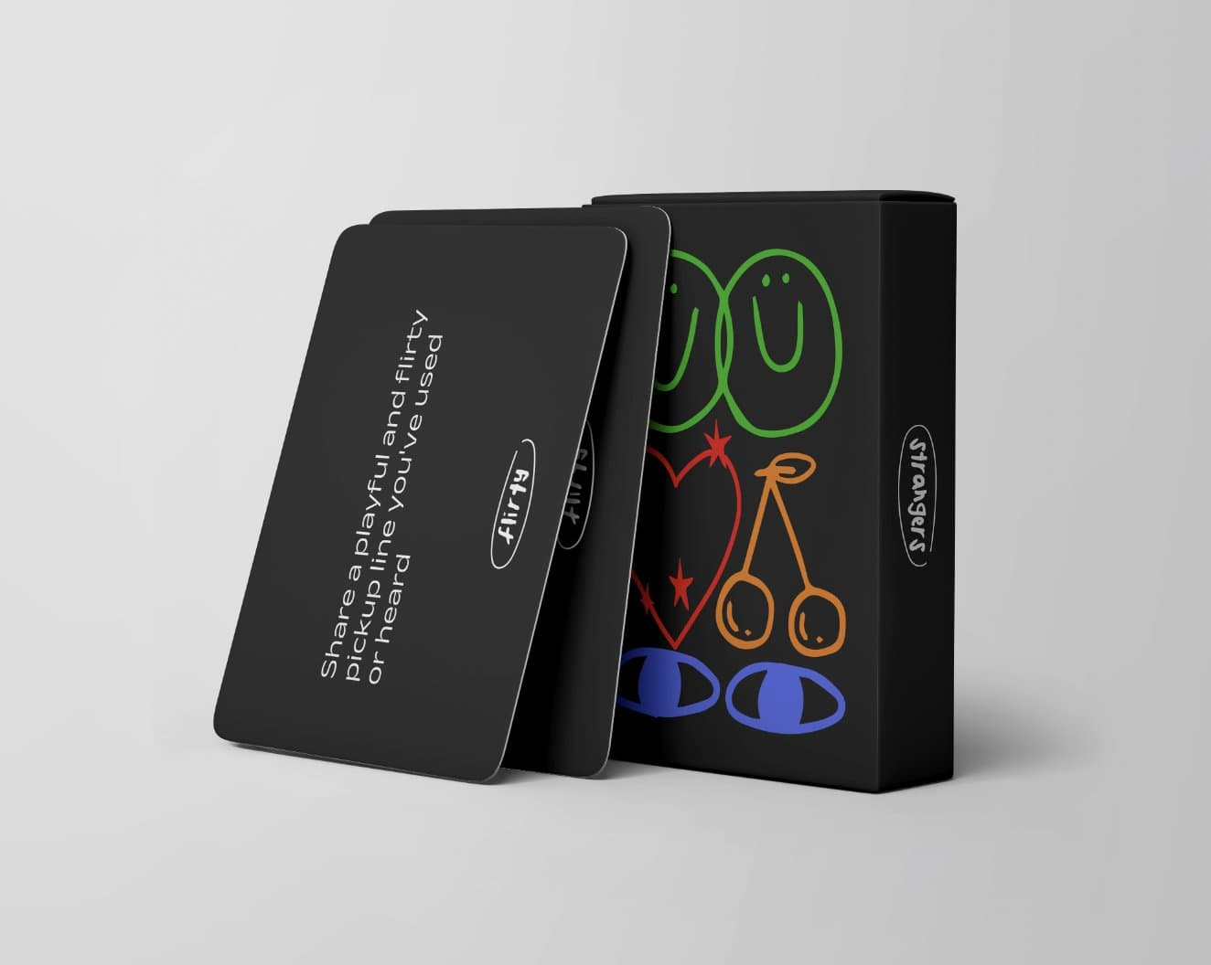 STRANGERS card deck and box