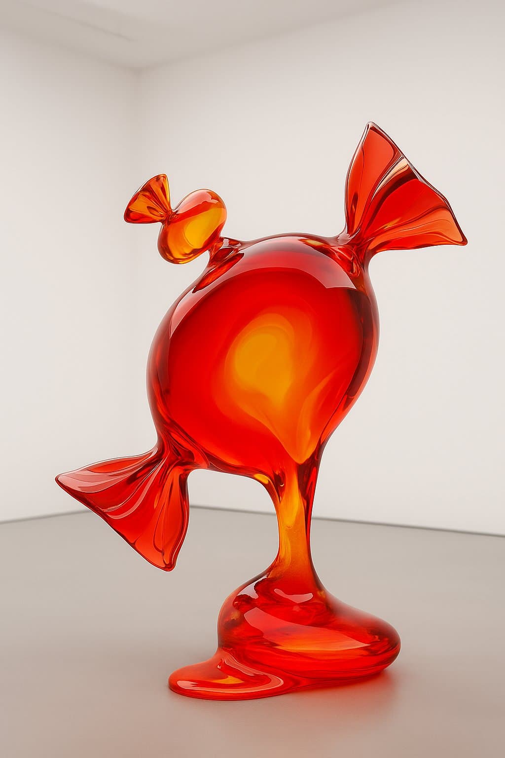 Candy sculpture, dripping
